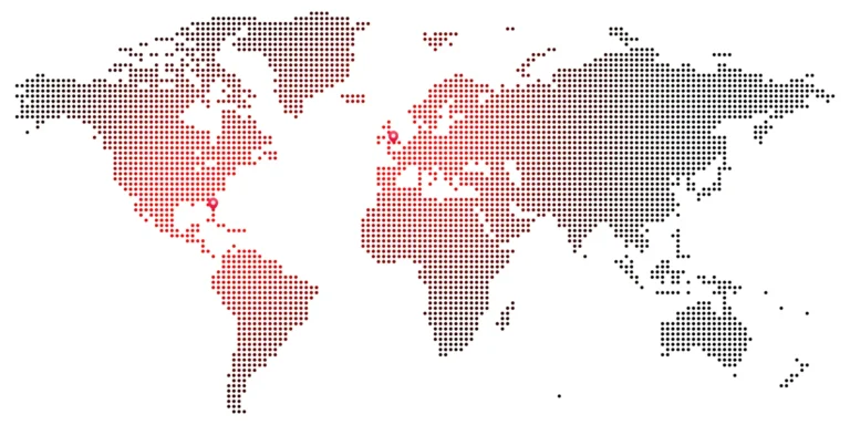 world service heat map US and UK locations