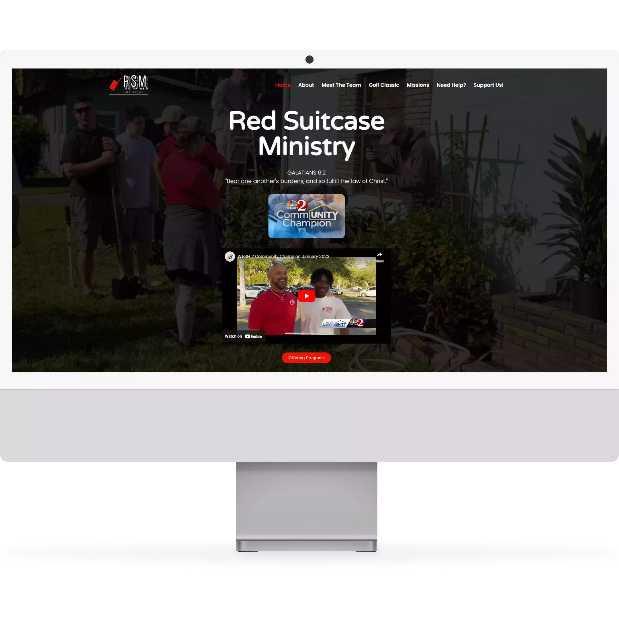 Red Suitcase Mock up