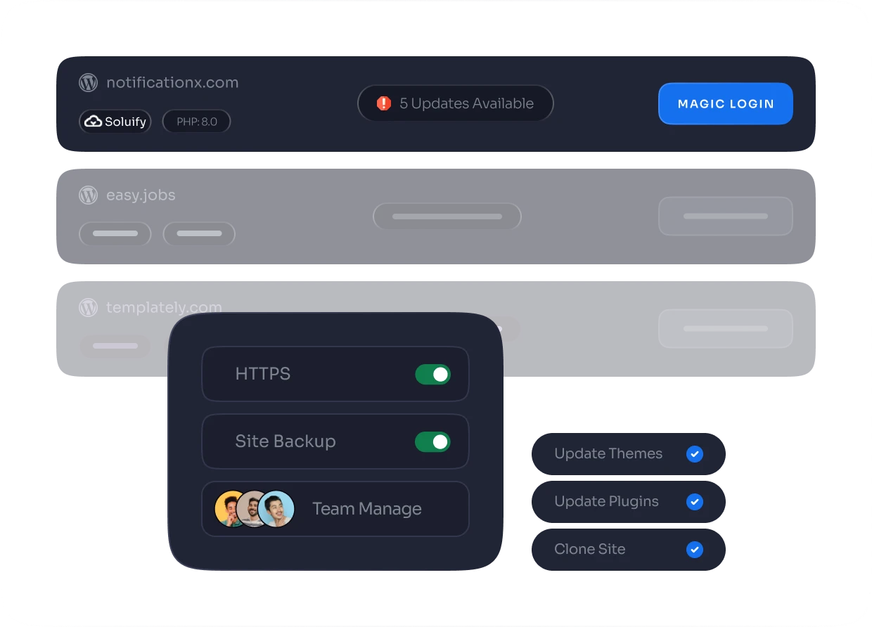 Manage Server & Sites