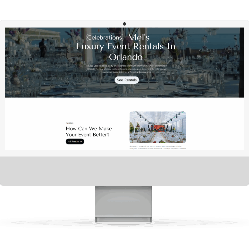website mockup