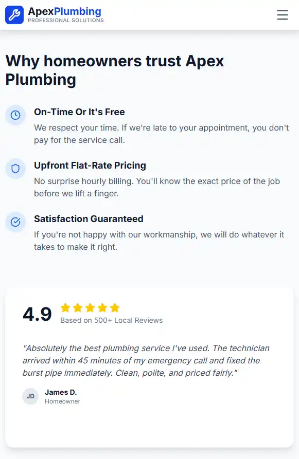 Testimonials section